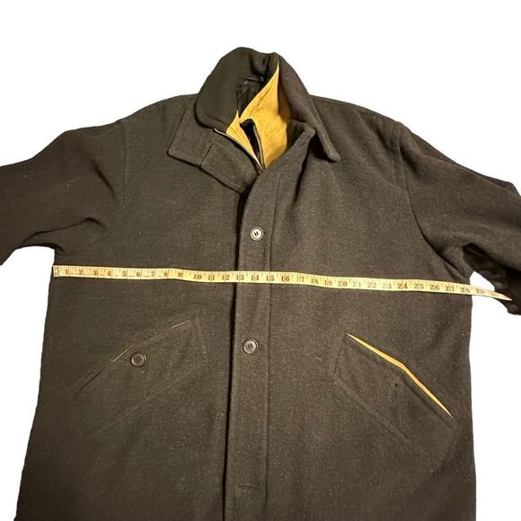 Vintage Savoy Taylor’s Guild Wool Blend Double Layered Men’s Peacoat Size Large - Picture 12 of 15